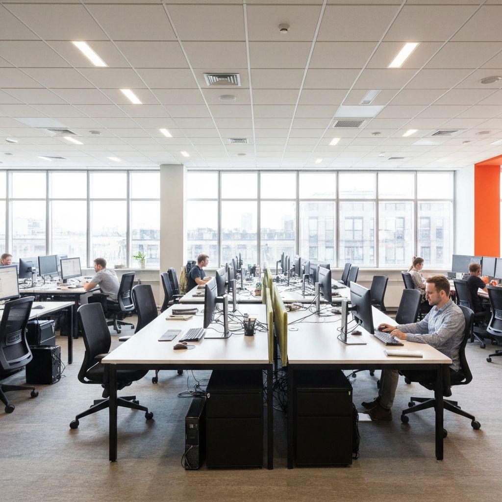 Modern office workspace